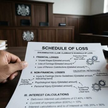 How to Prepare a Schedule of Loss for a Discrimination Claim